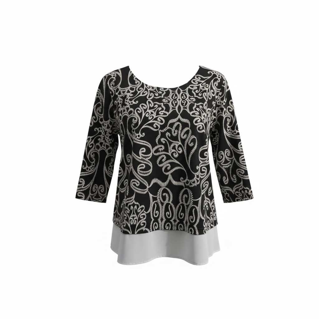 Blouse Noire et Blanche